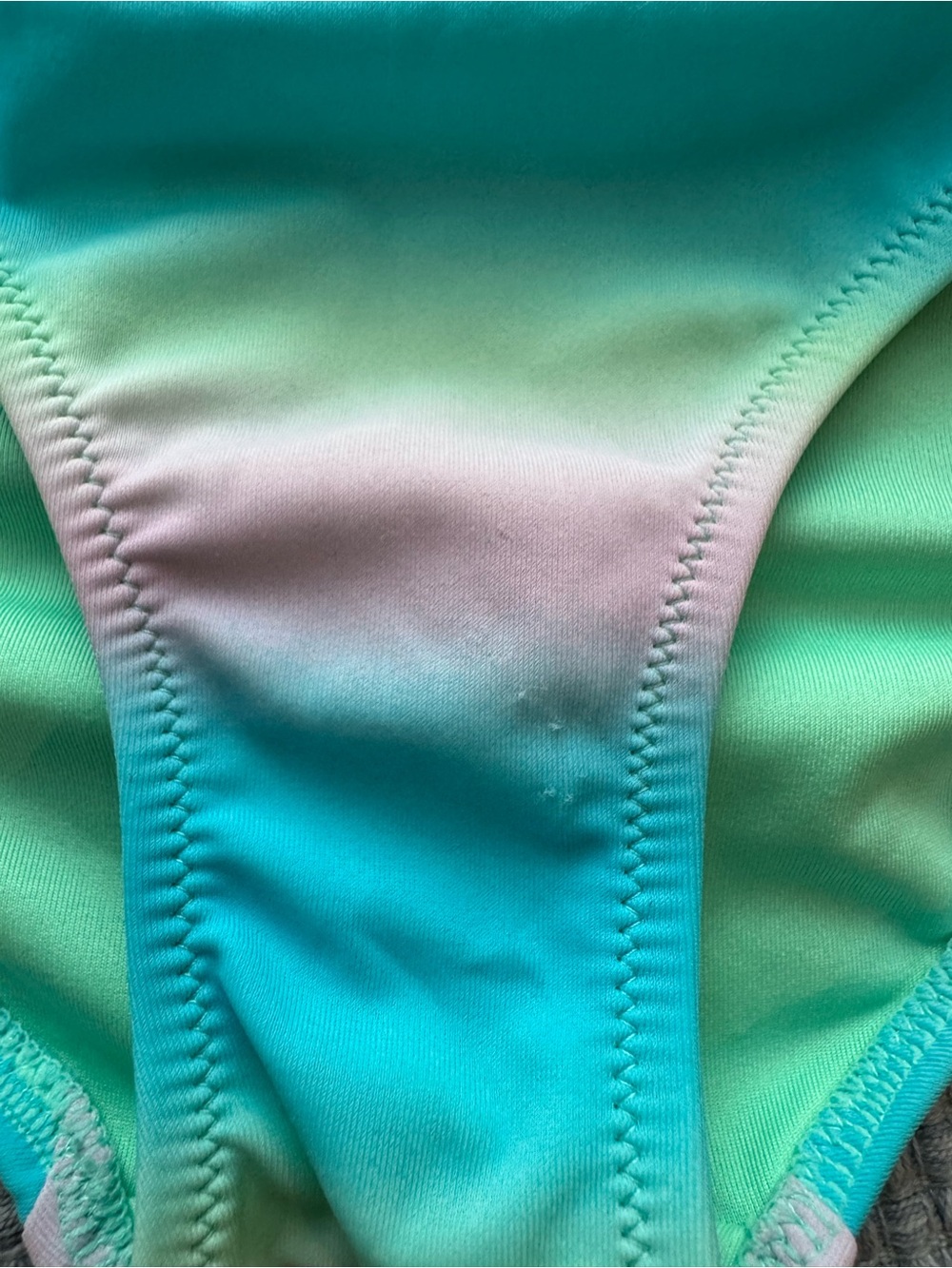 Victoria's Secret Pastel Ombre Bikini Bottoms - Mint, Aqua & Pink - Picture 4 of 7